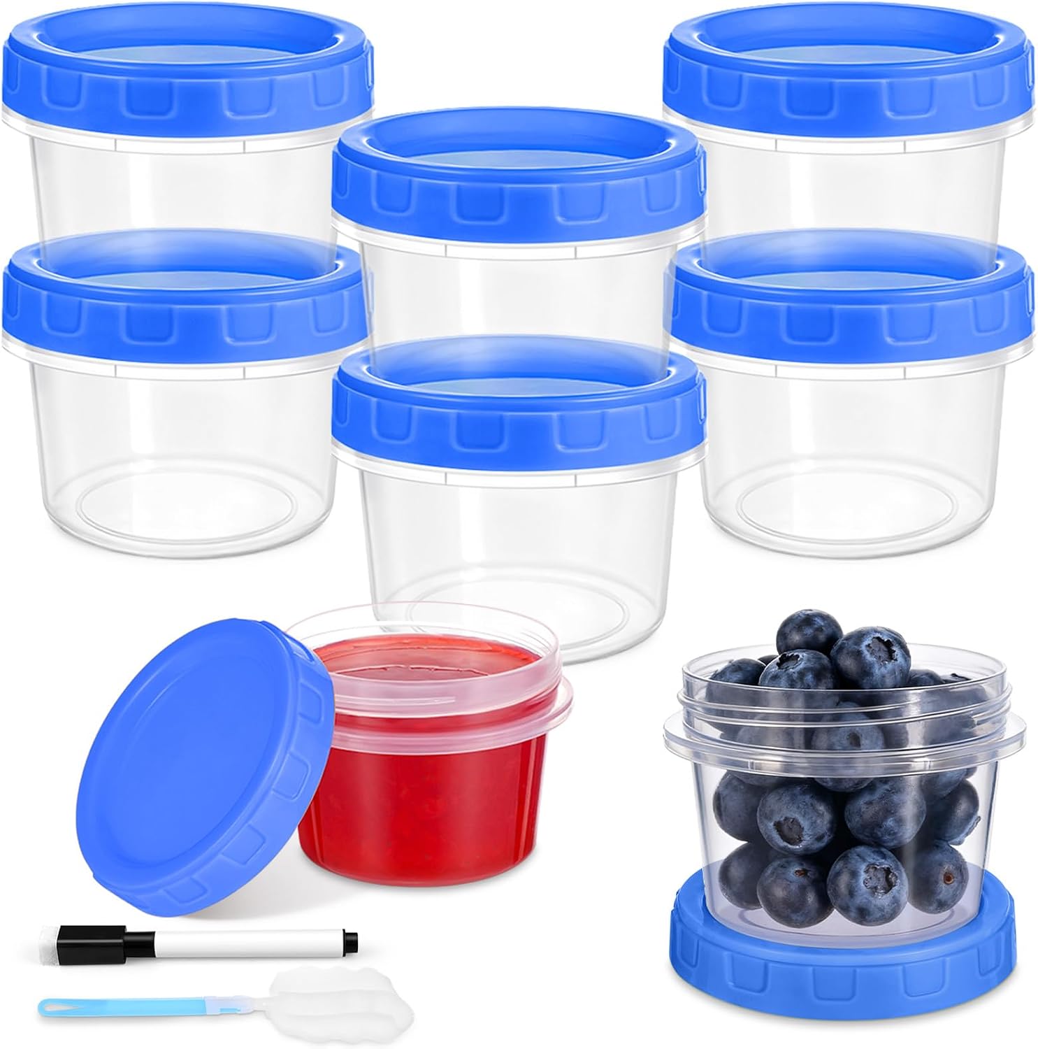PLLDLC® Food Storage Containers – Clear Screw Lid Container Set