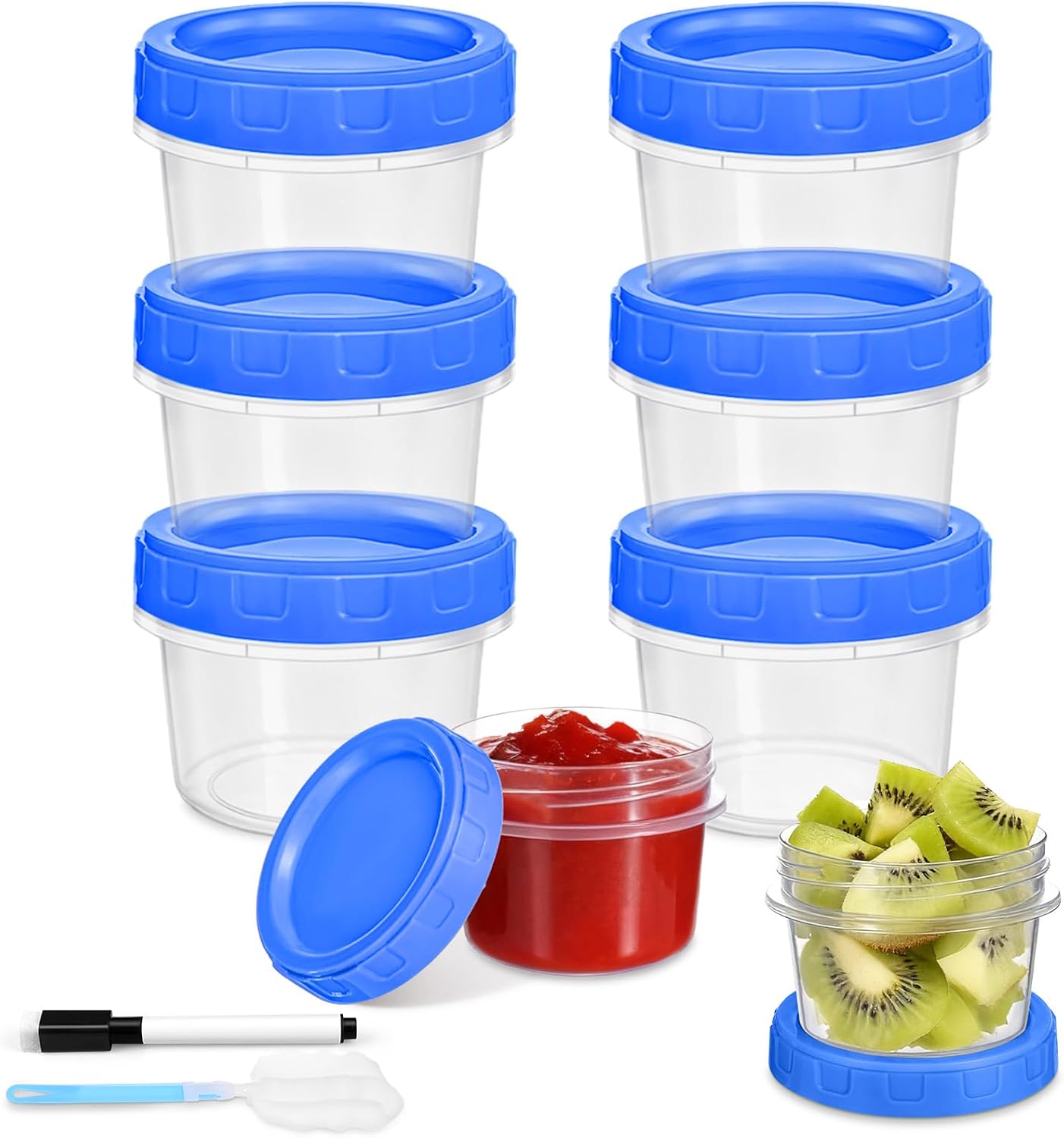 PLLDLC® Food Storage Containers – Clear Screw Lid Container Set