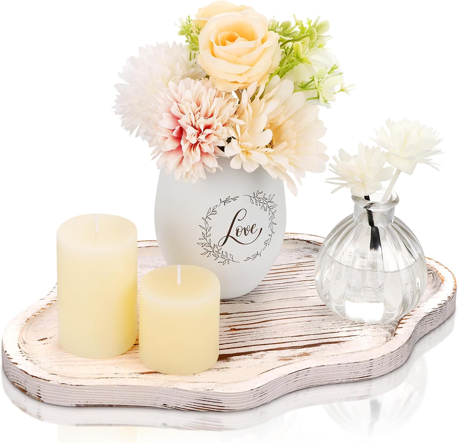 Plldlc Cloud Shaped Bamboo Decorative Tray | Multi-use Vanity Organizer
