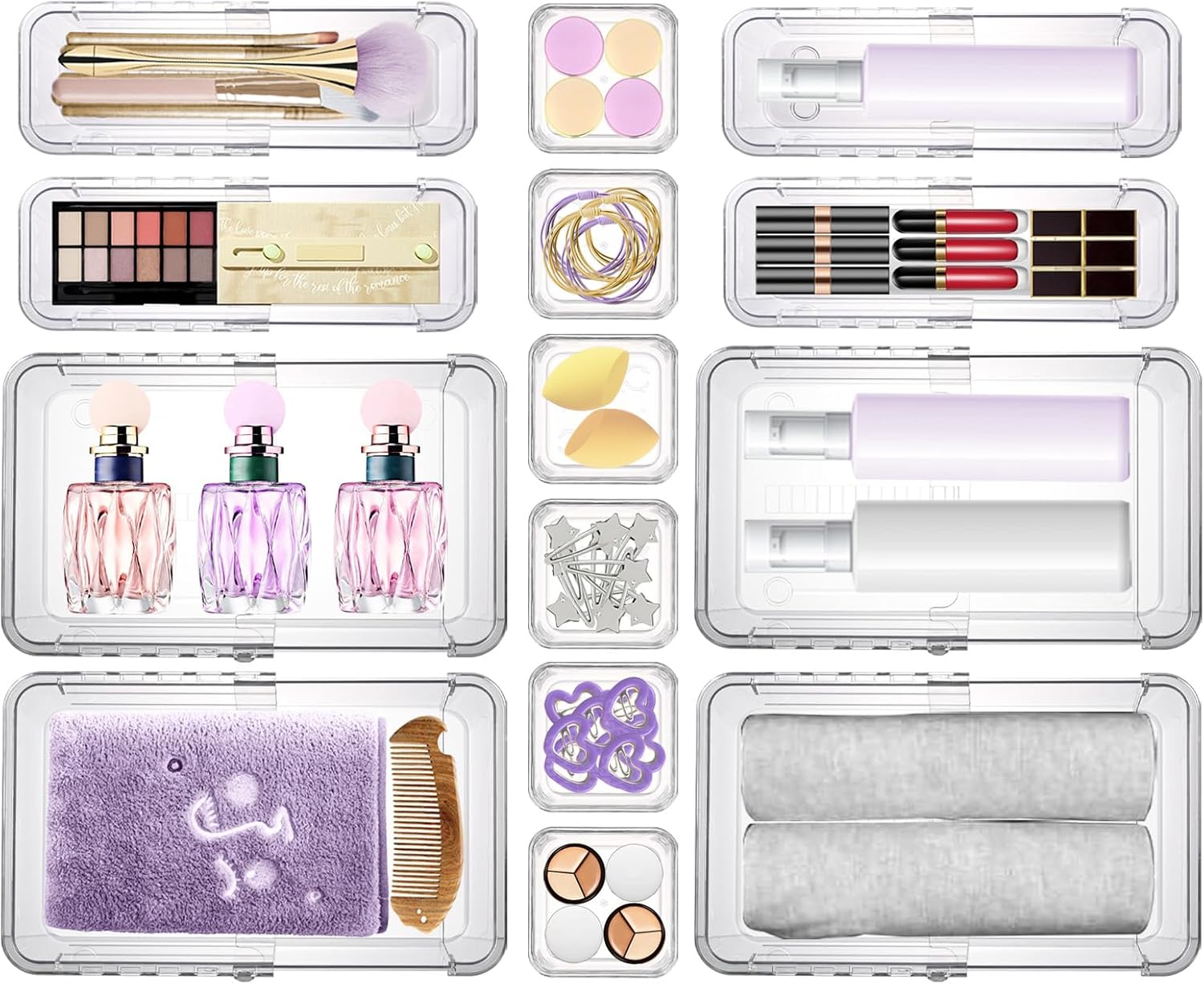 Say Goodbye to Size Compromises | 14-Piece Expandable Organizer Set – A "Living" Storage System That Fits Any Drawer