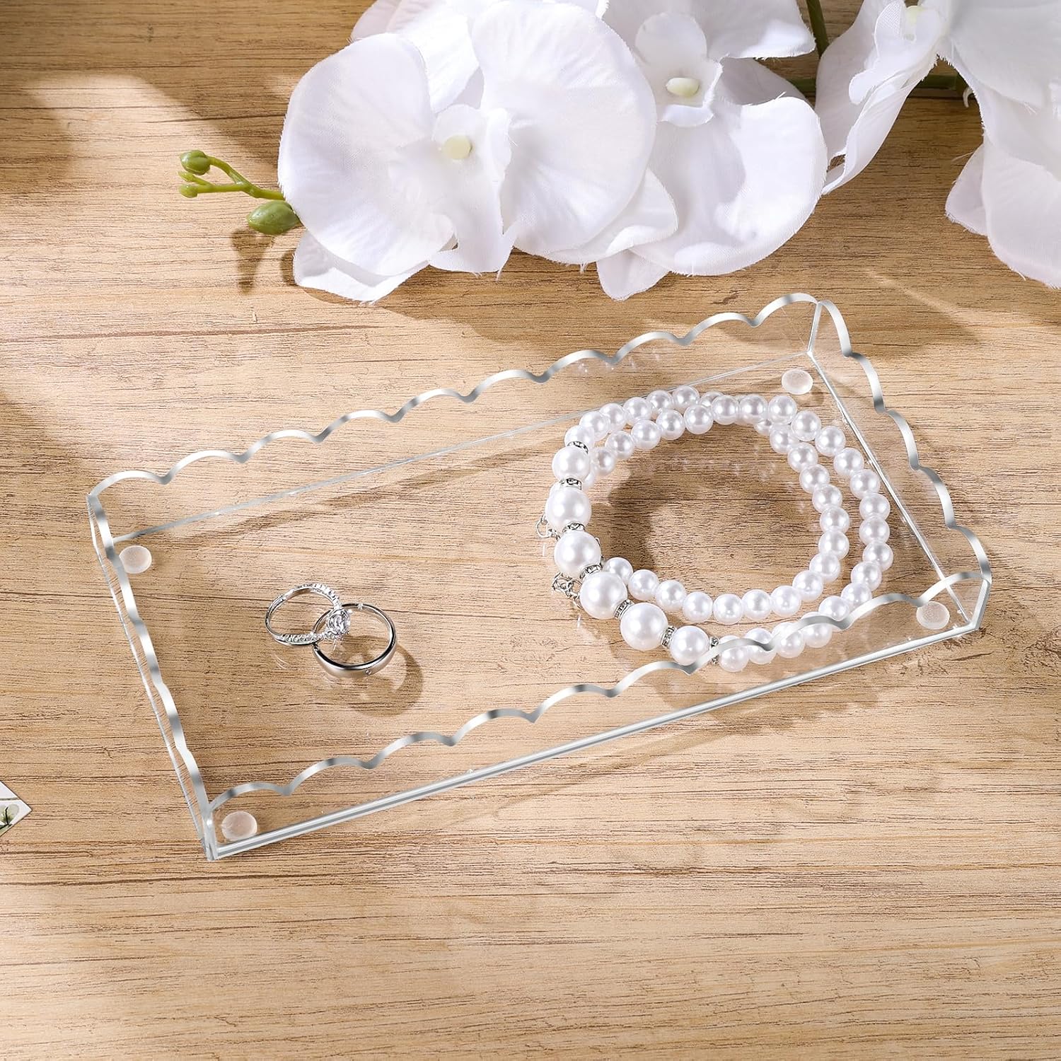 The Aurelia Scalloped Vanity Tray — Where Everyday Essentials Become Art