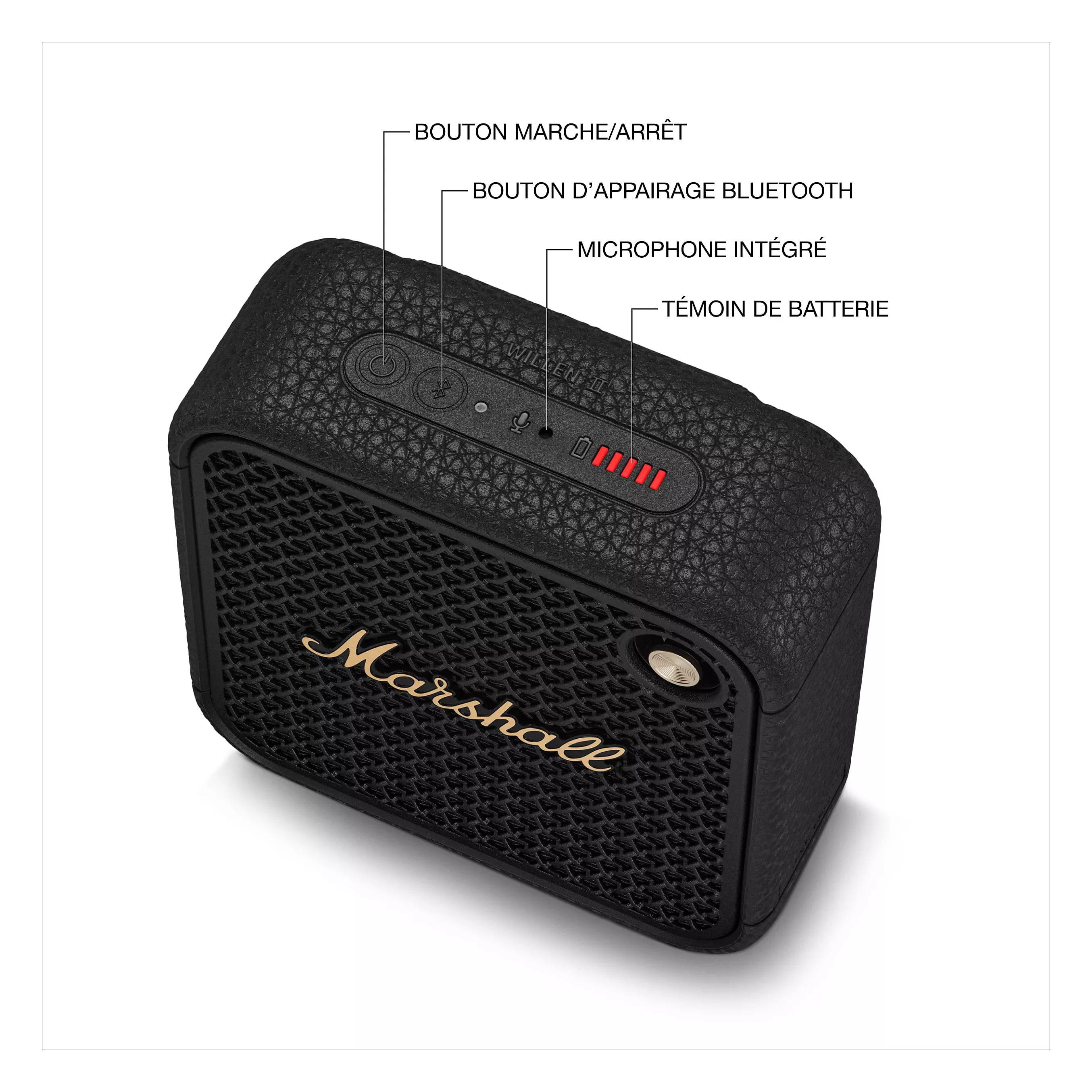 MARSHALL Willen II Black & Brass