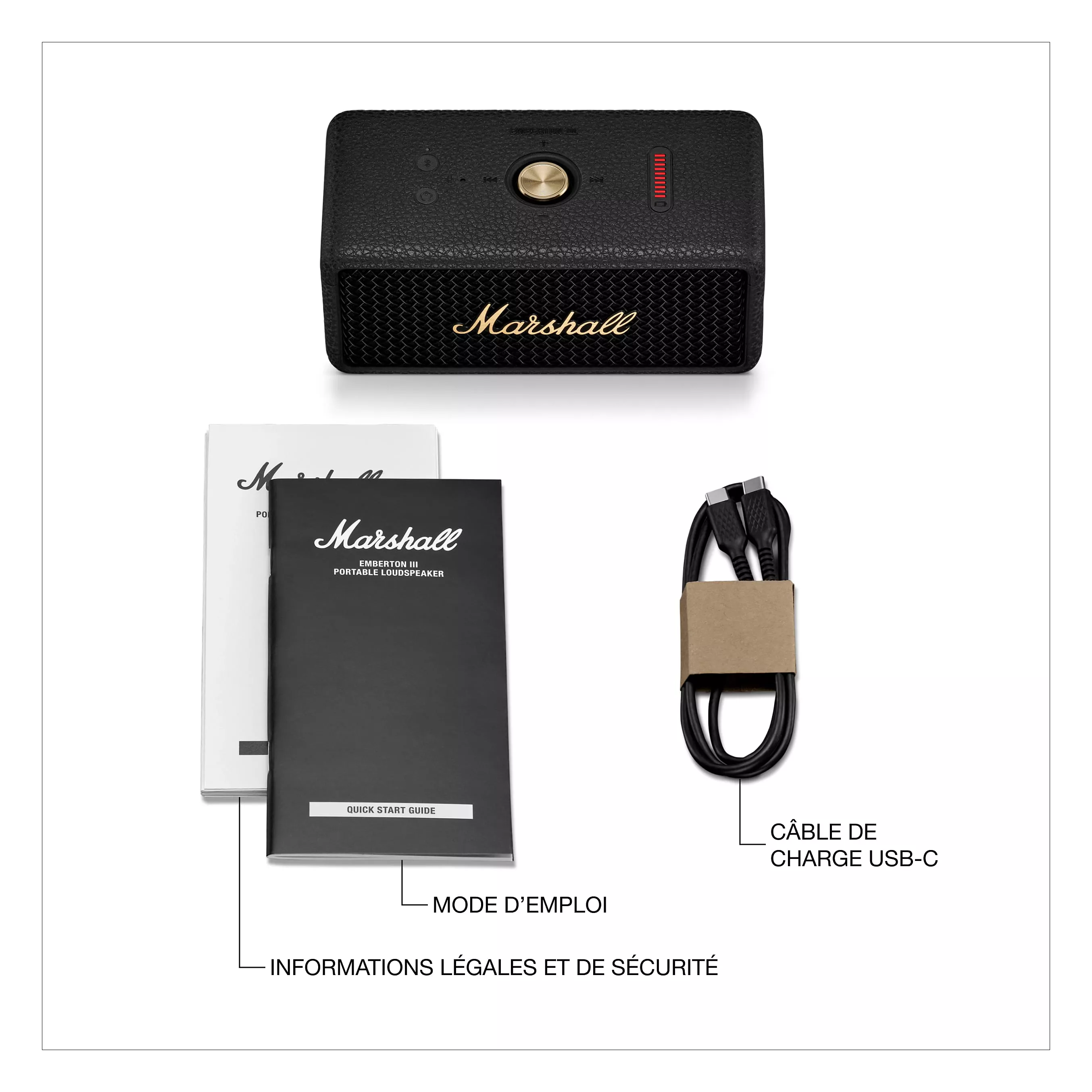 MARSHALL Emberton III Black & Brass
