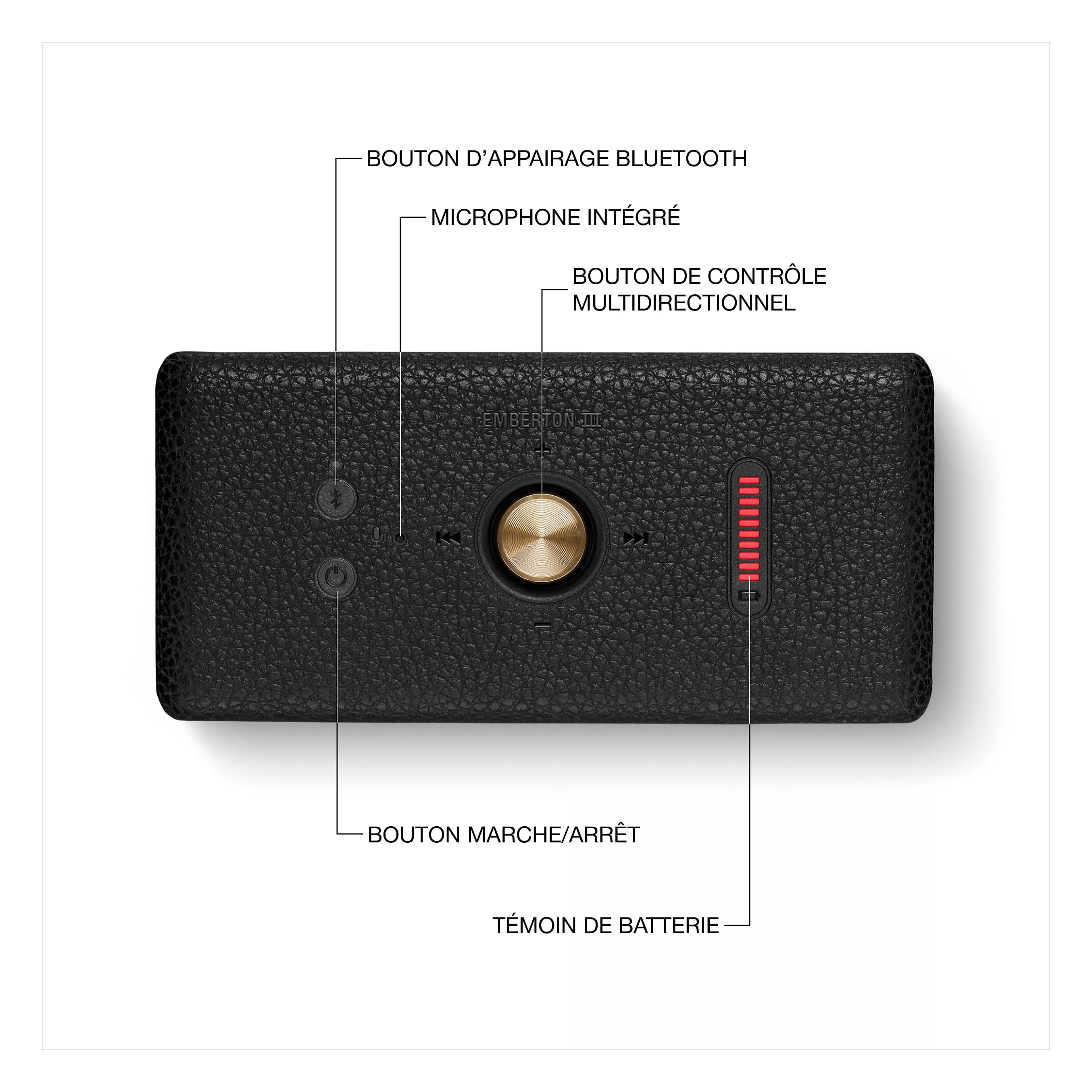 MARSHALL Emberton III Black & Brass
