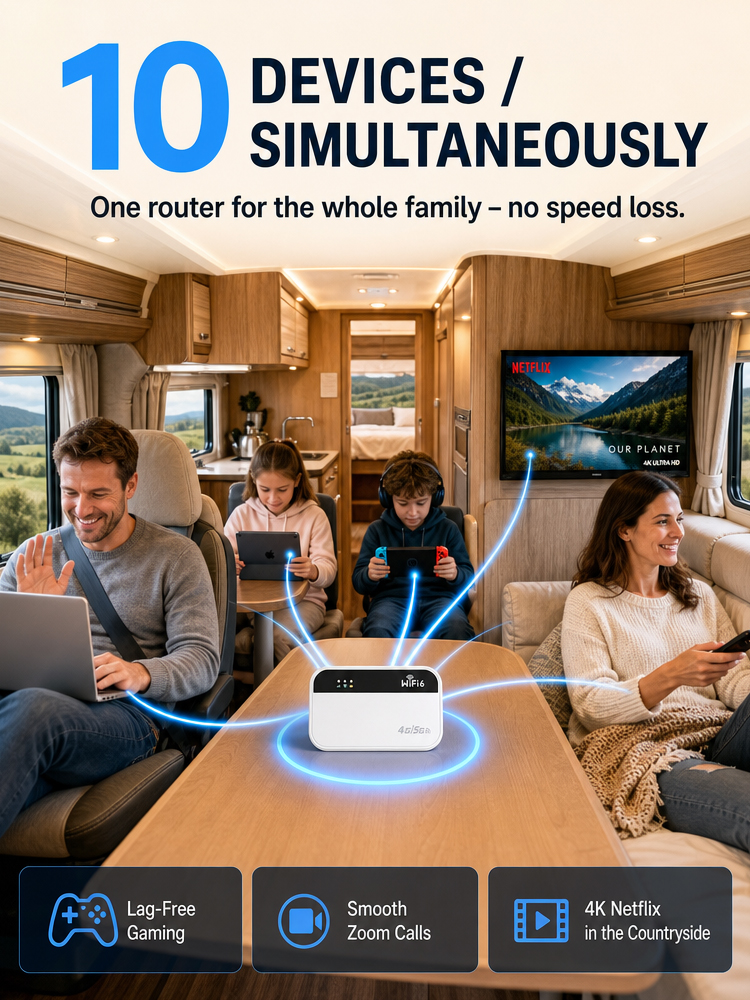 Lifetime Free Data Portable Satellite WiFi