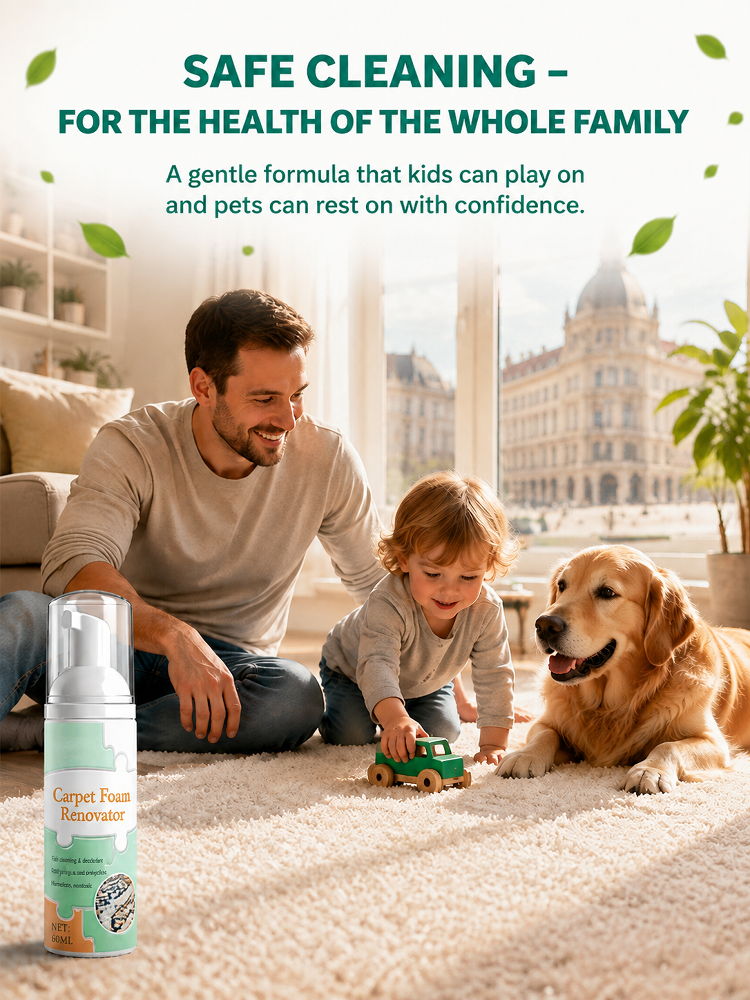 2026 Upgraded Waterless Carpet Foam Cleaner | Instant Stain‑Removing Carpet Spot Spray