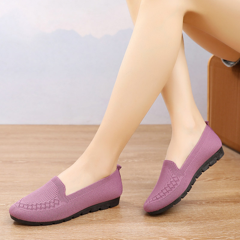 2026 Damen-Freizeitschuhe, atmungsaktive Mesh-Slipper, flache Damen-Loafer