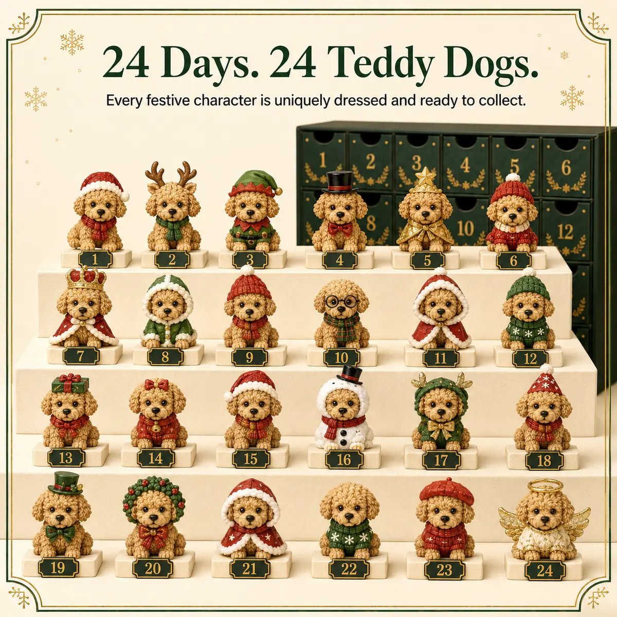 All 24 Teddy Dog collectible designs