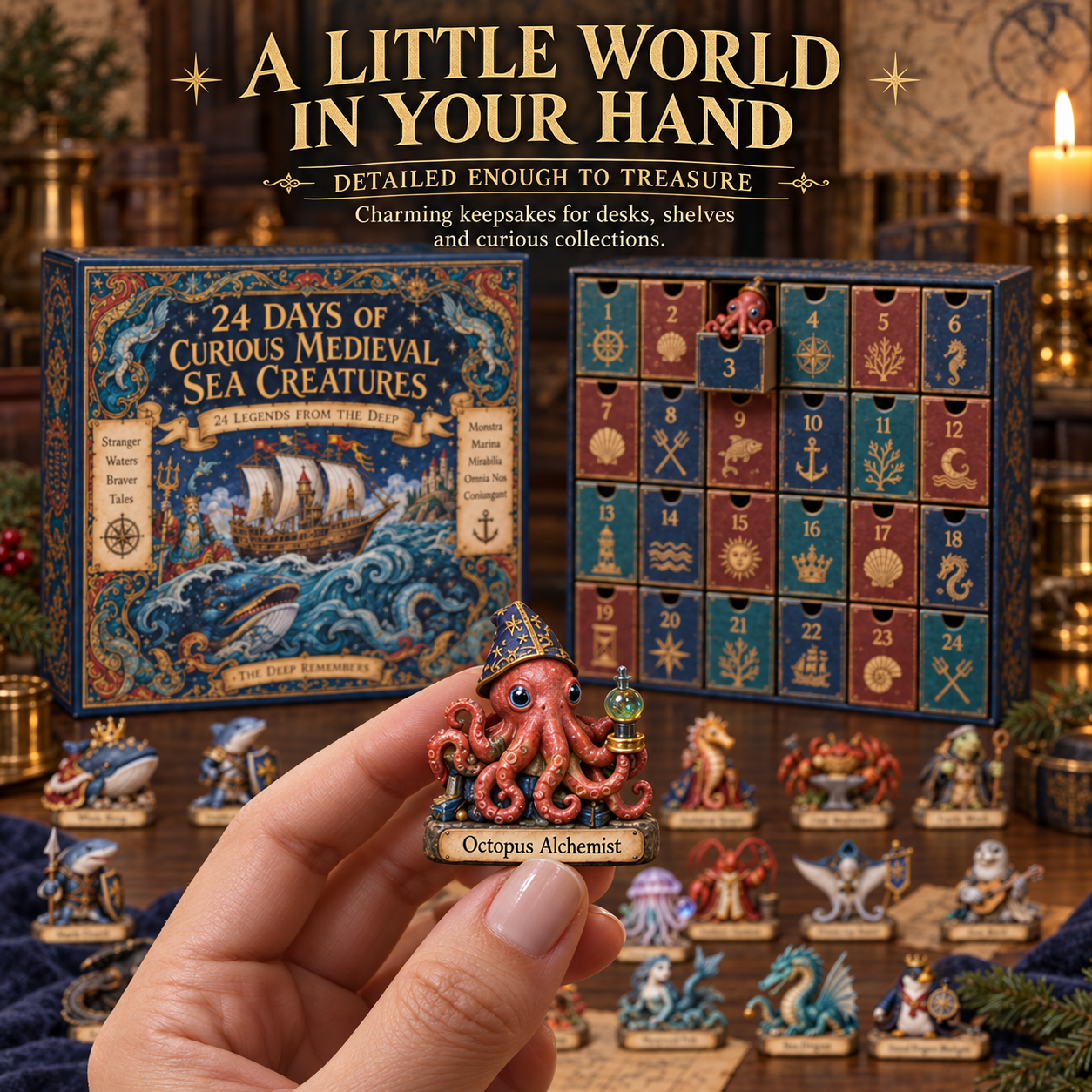 Detailed sea creature figurine