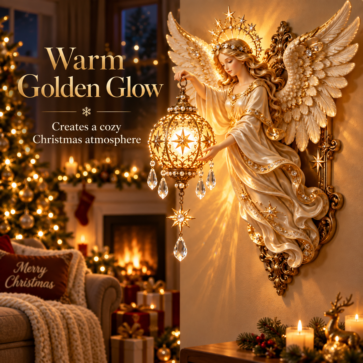 🌟 Celestial Angel Christmas Wall Light™