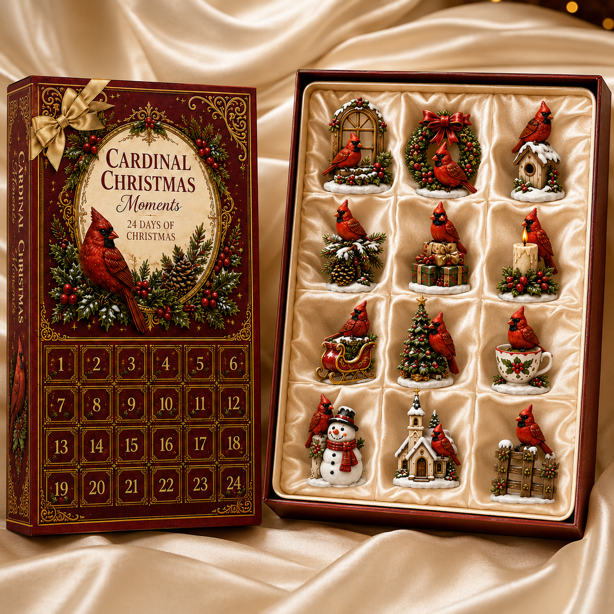 ⏰Last day 50% off🔥✨24-Day Advent Calendar - Cardinal