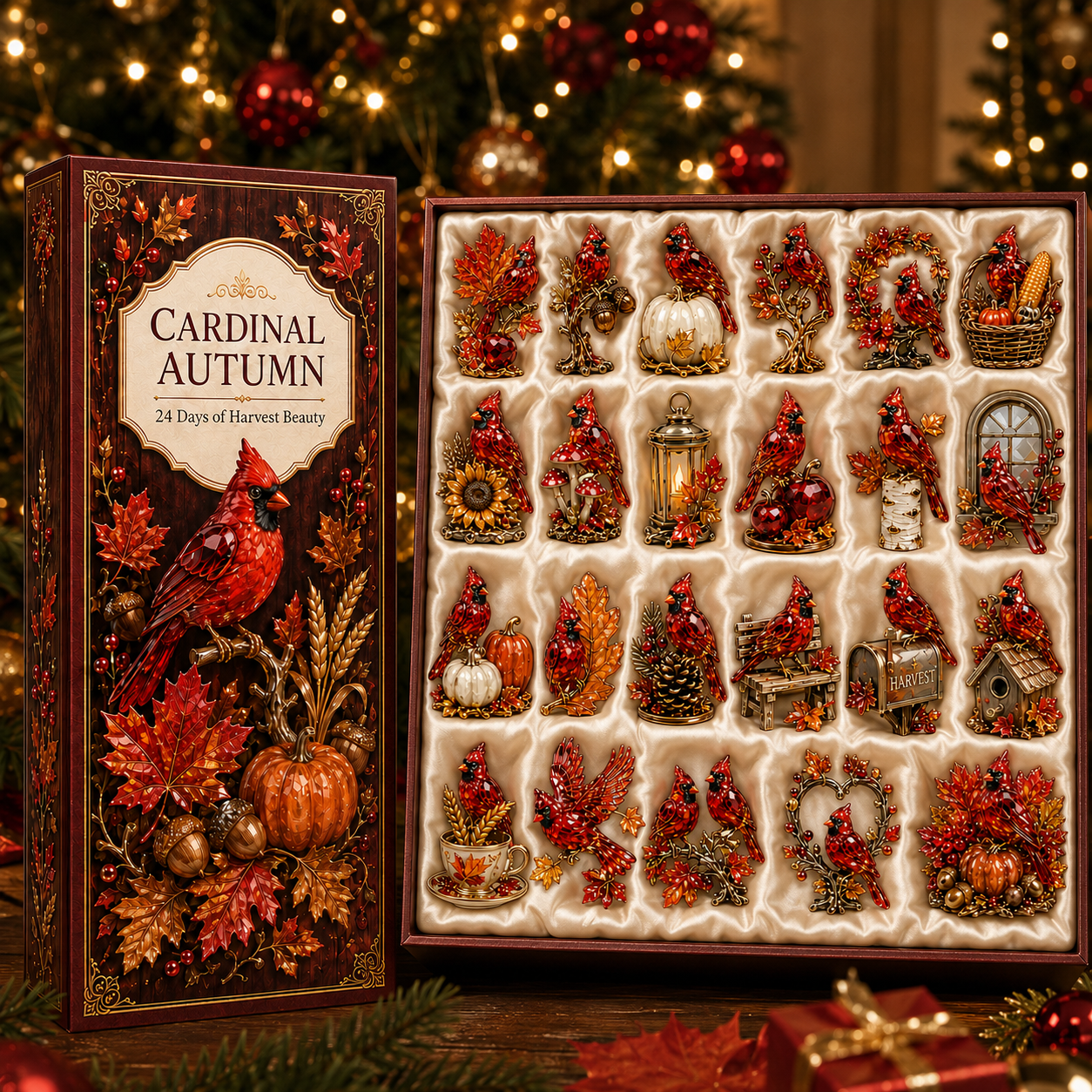 ⏰Last day 50% off🔥✨24-Day Advent Calendar - Cardinal