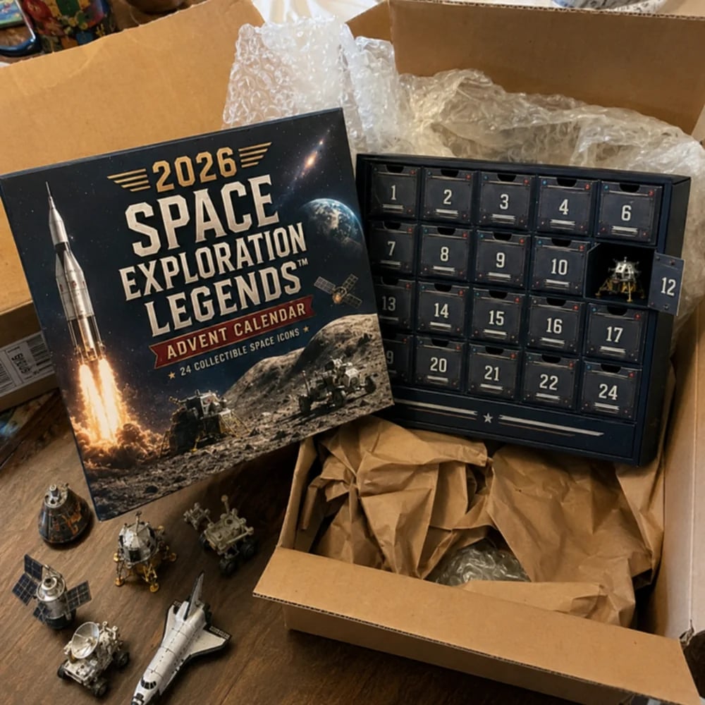 space exploration advent calendar unboxing