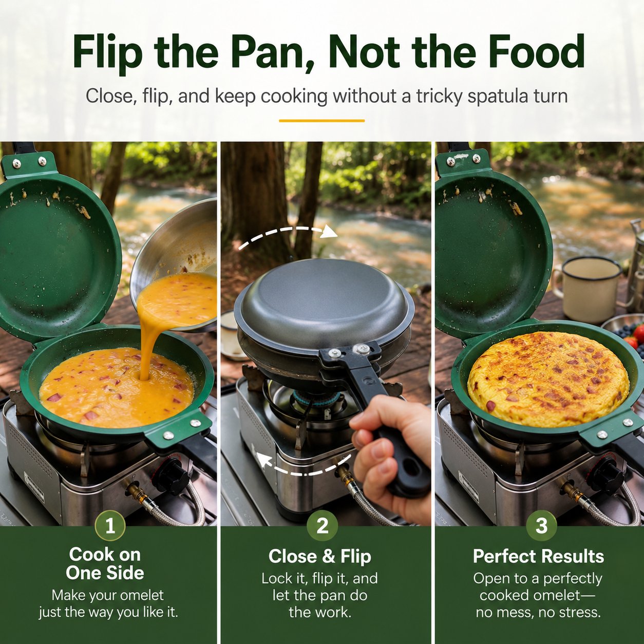 Flip pan