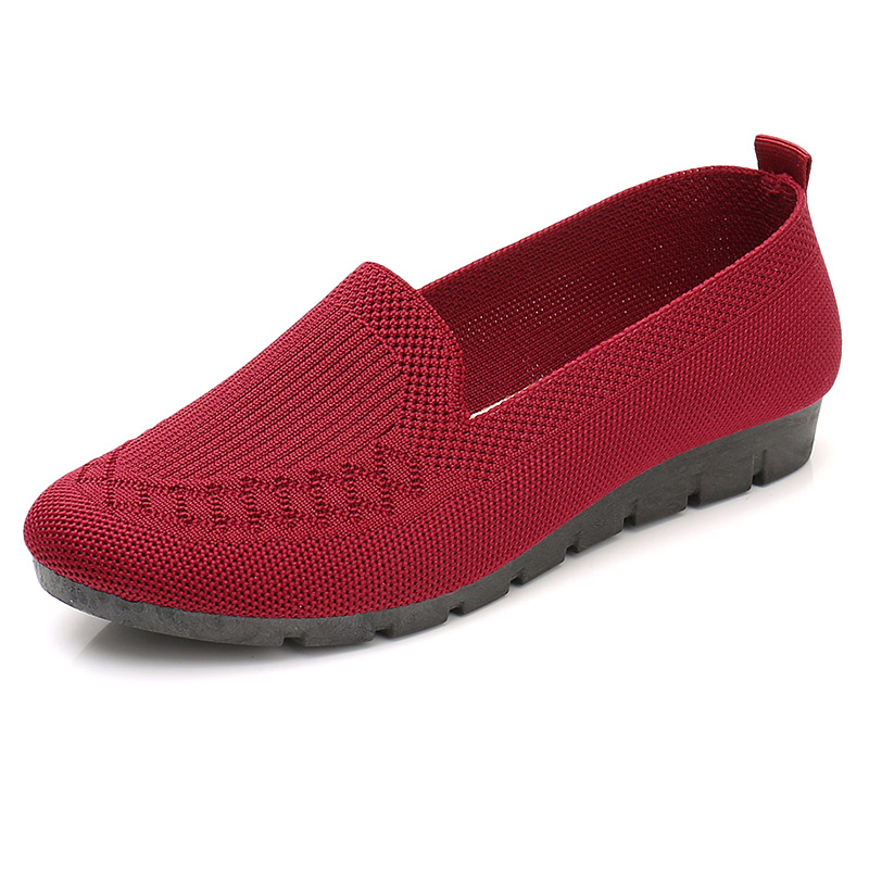 2026 Damen-Freizeitschuhe, atmungsaktive Mesh-Slipper, flache Damen-Loafer