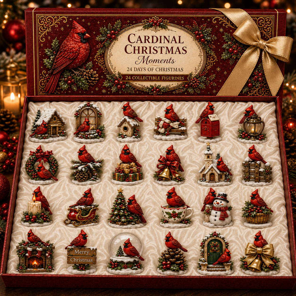 ⏰Last day 50% off🔥✨24-Day Advent Calendar - Cardinal