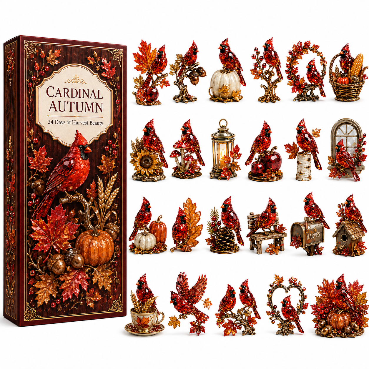 ⏰Last day 50% off🔥✨24-Day Advent Calendar - Cardinal