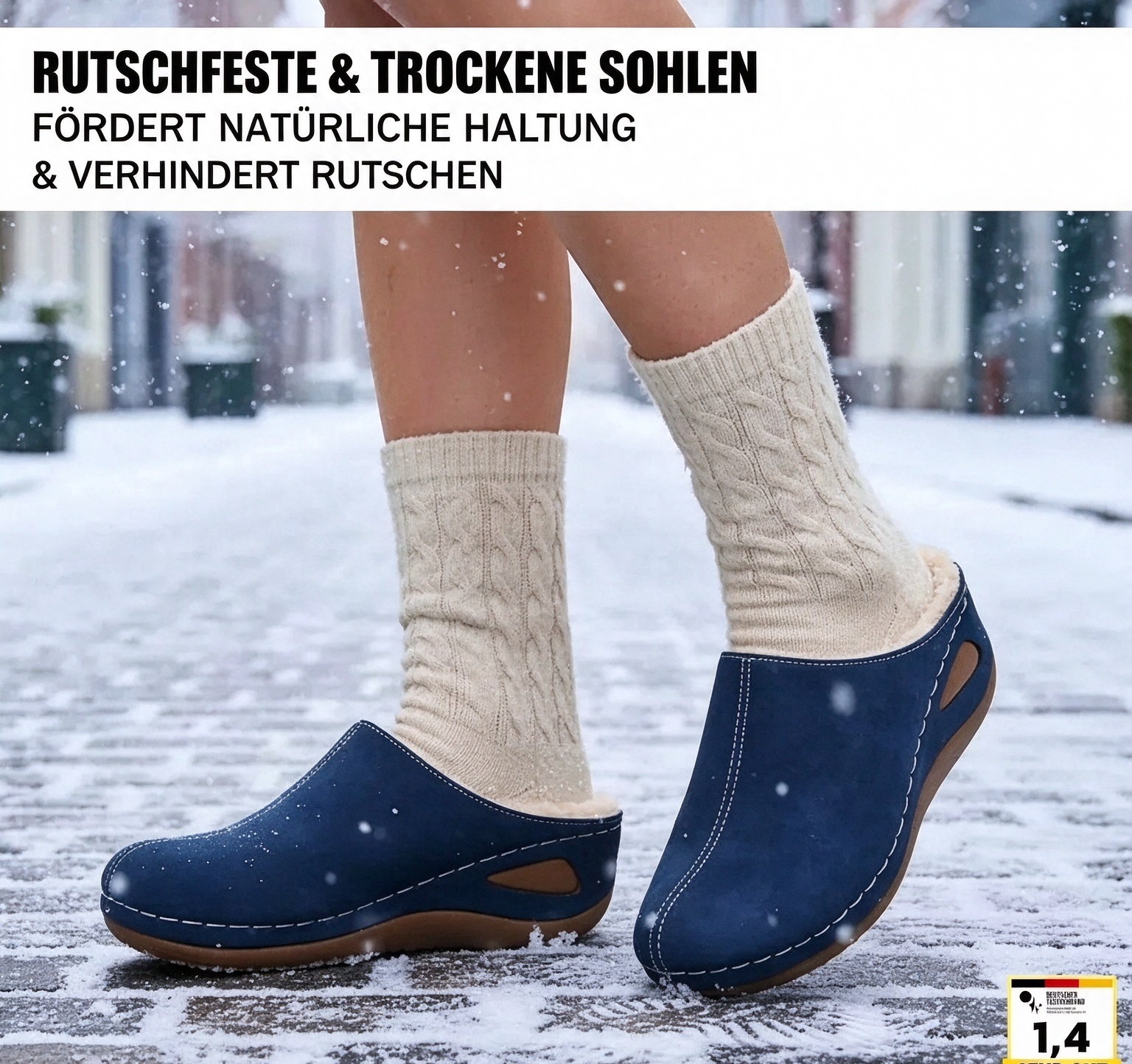 ergonomic and non-slip winter slippers for pain relief