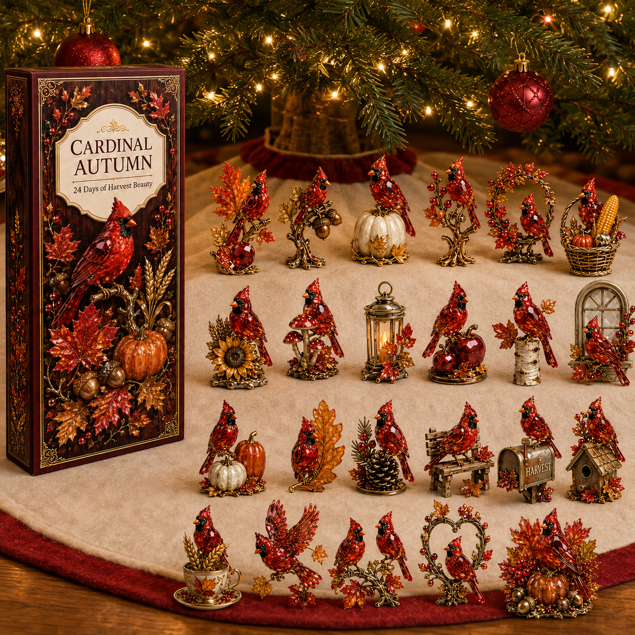 ⏰Last day 50% off🔥✨24-Day Advent Calendar - Cardinal