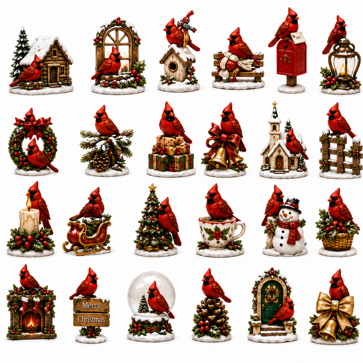 ⏰Last day 50% off🔥✨24-Day Advent Calendar - Cardinal