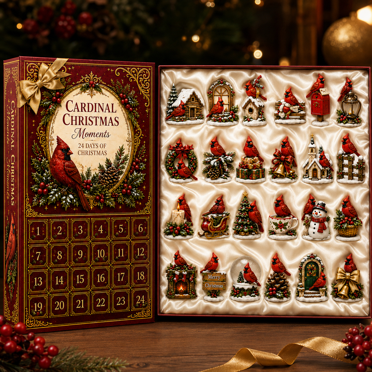 ⏰Last day 50% off🔥✨24-Day Advent Calendar - Cardinal