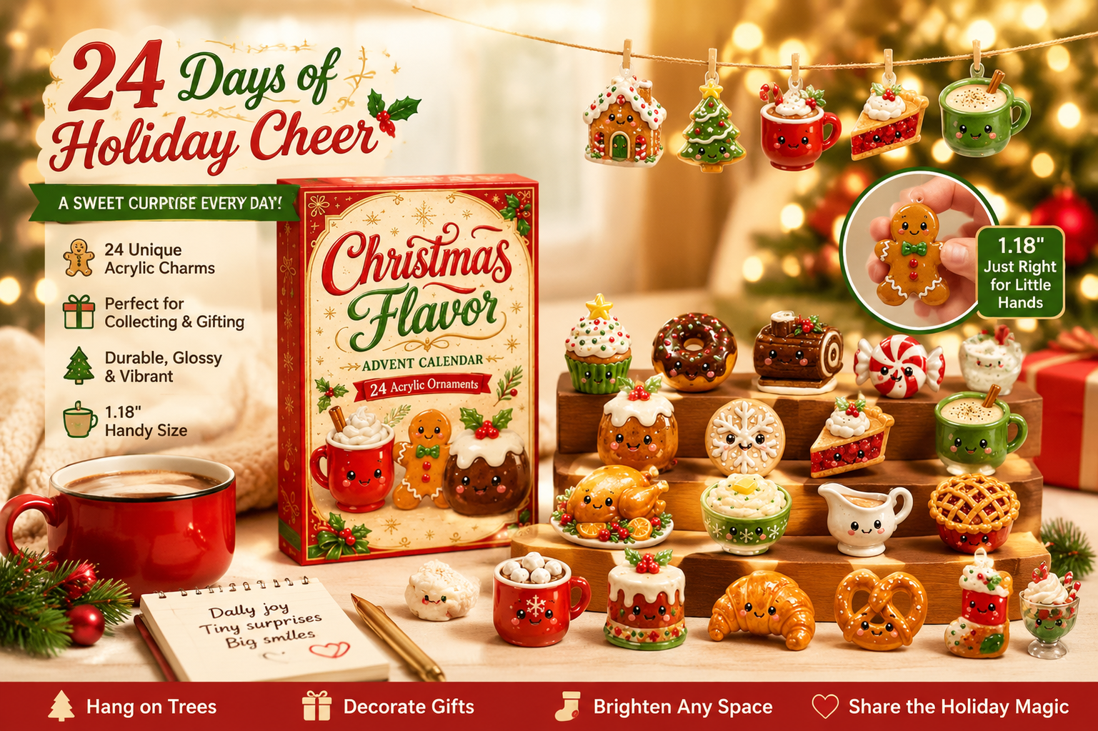 Tiny Gingerbread Men And Cocoa Charms