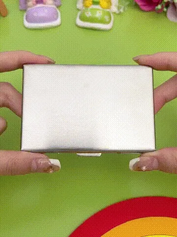 Compact multi-slot stainless steel RFID card holder