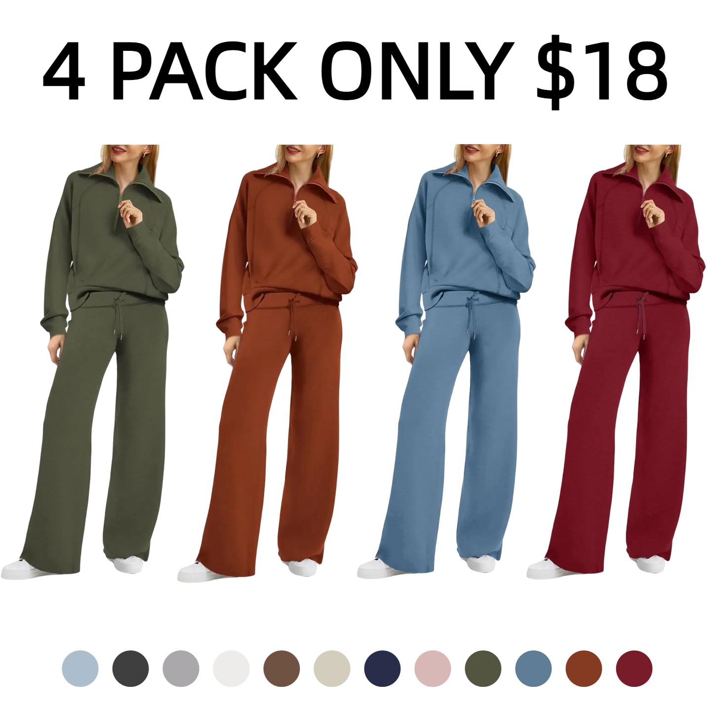 🔥Balck Friday 12 Packs Only $32 Women's Two-Piece Athletic Set
