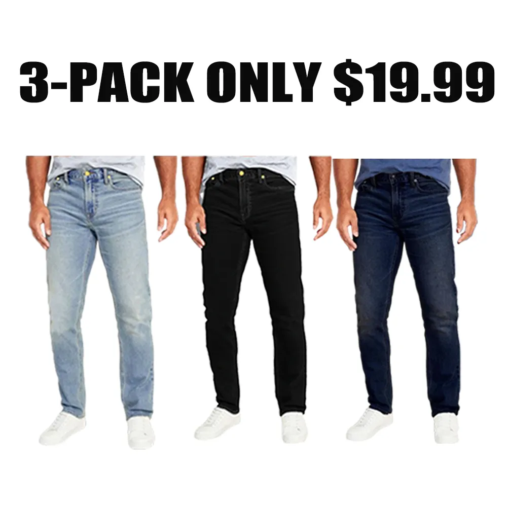 Men's 6-Pack Flex Stretch Slim Straight Jeans