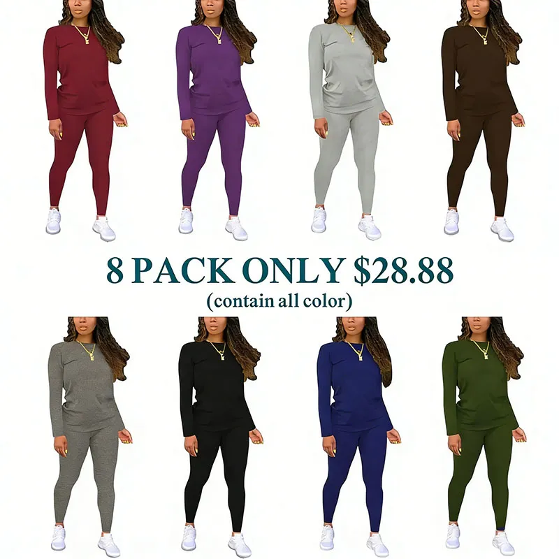 💥Clearance Sale⏰ Women's solid color elastic waist pants suit🔥