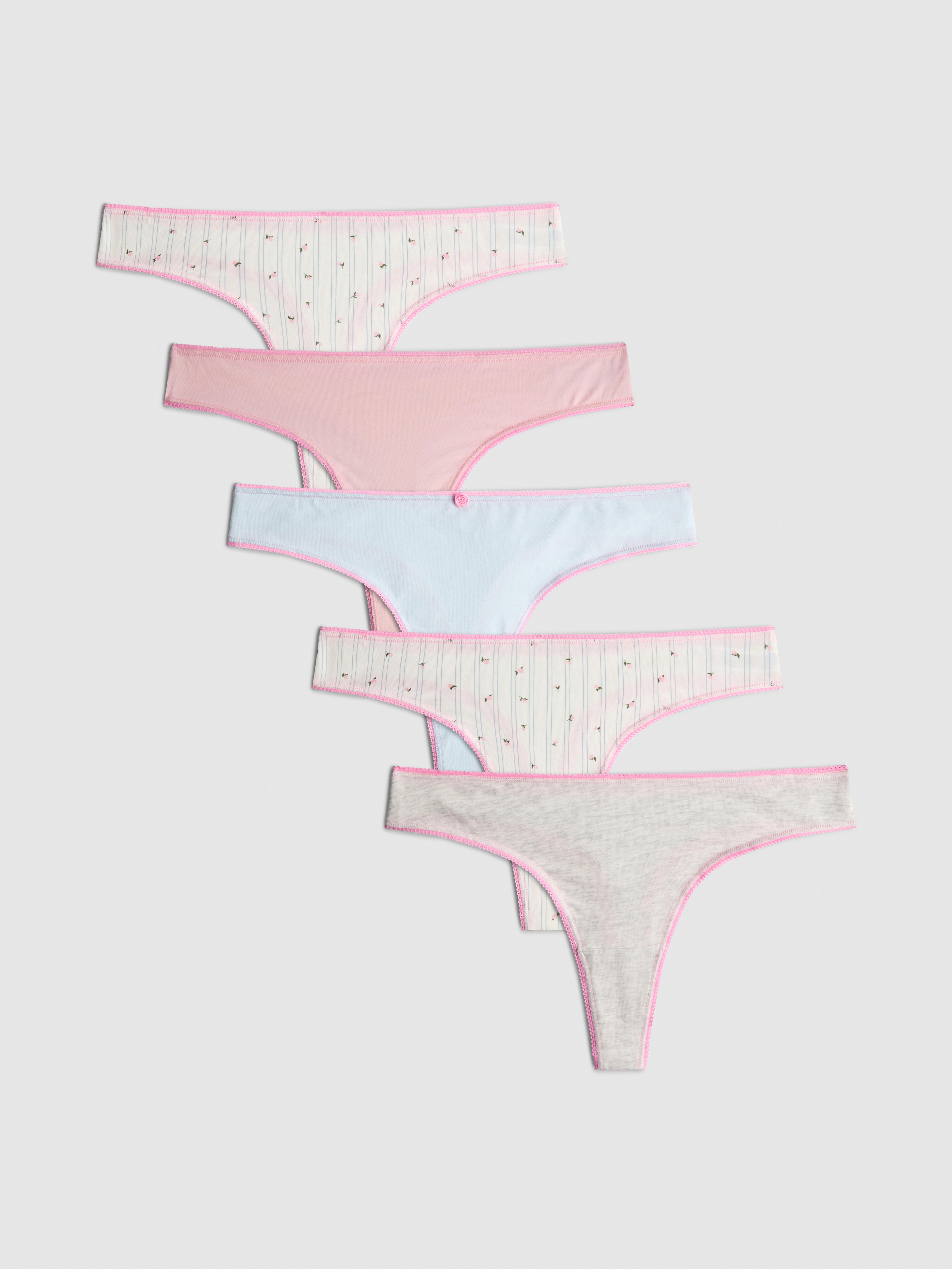 5-Pack Cotton Rich Thongs