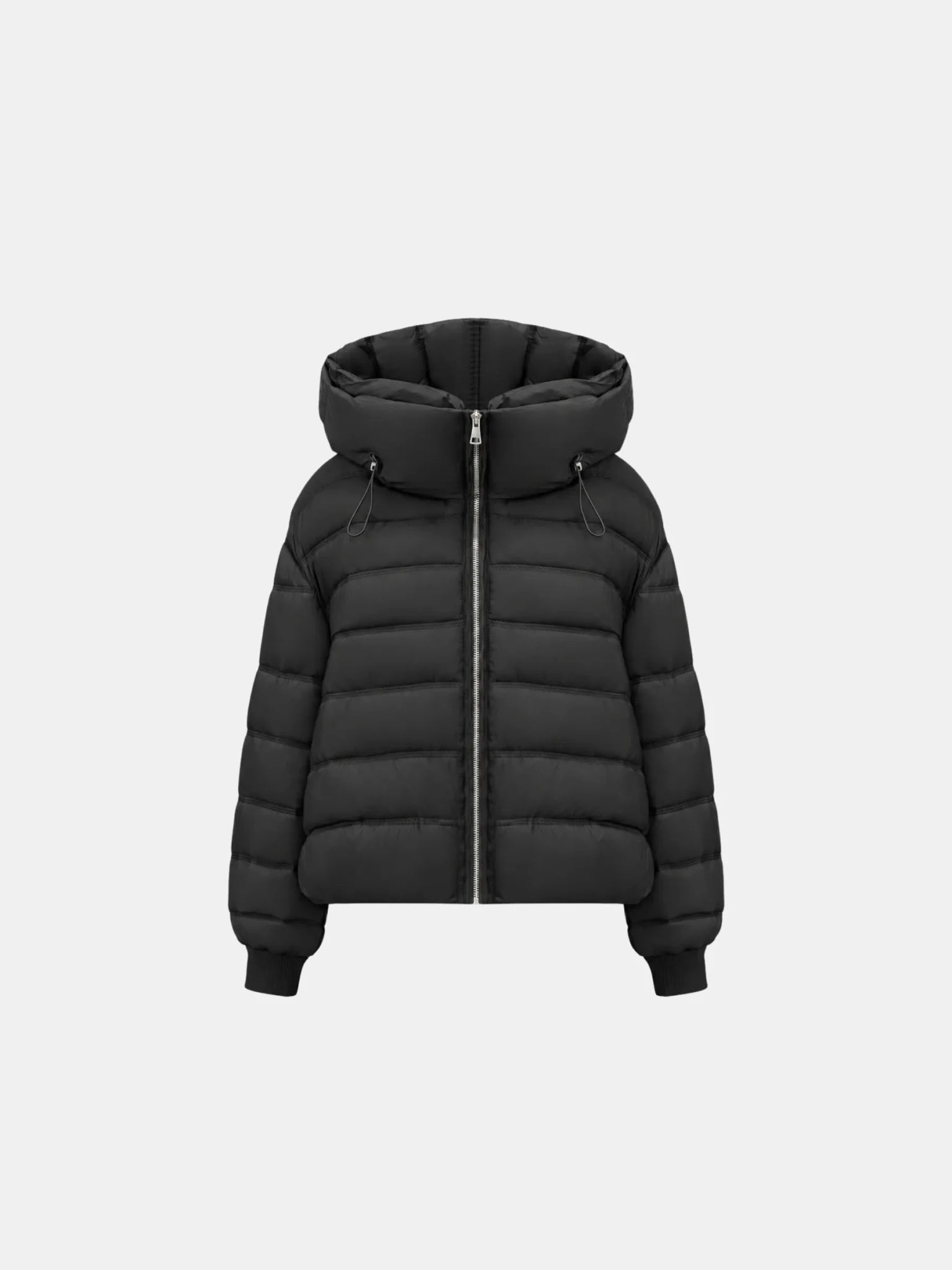 Oversized Hood Short Puffer Jacket