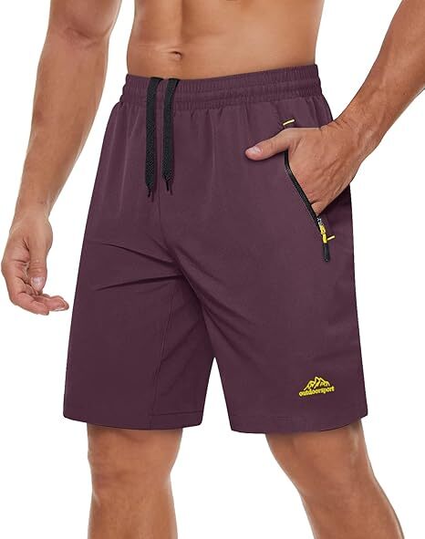 Men's workout running shorts(Pockets on both the front and back)