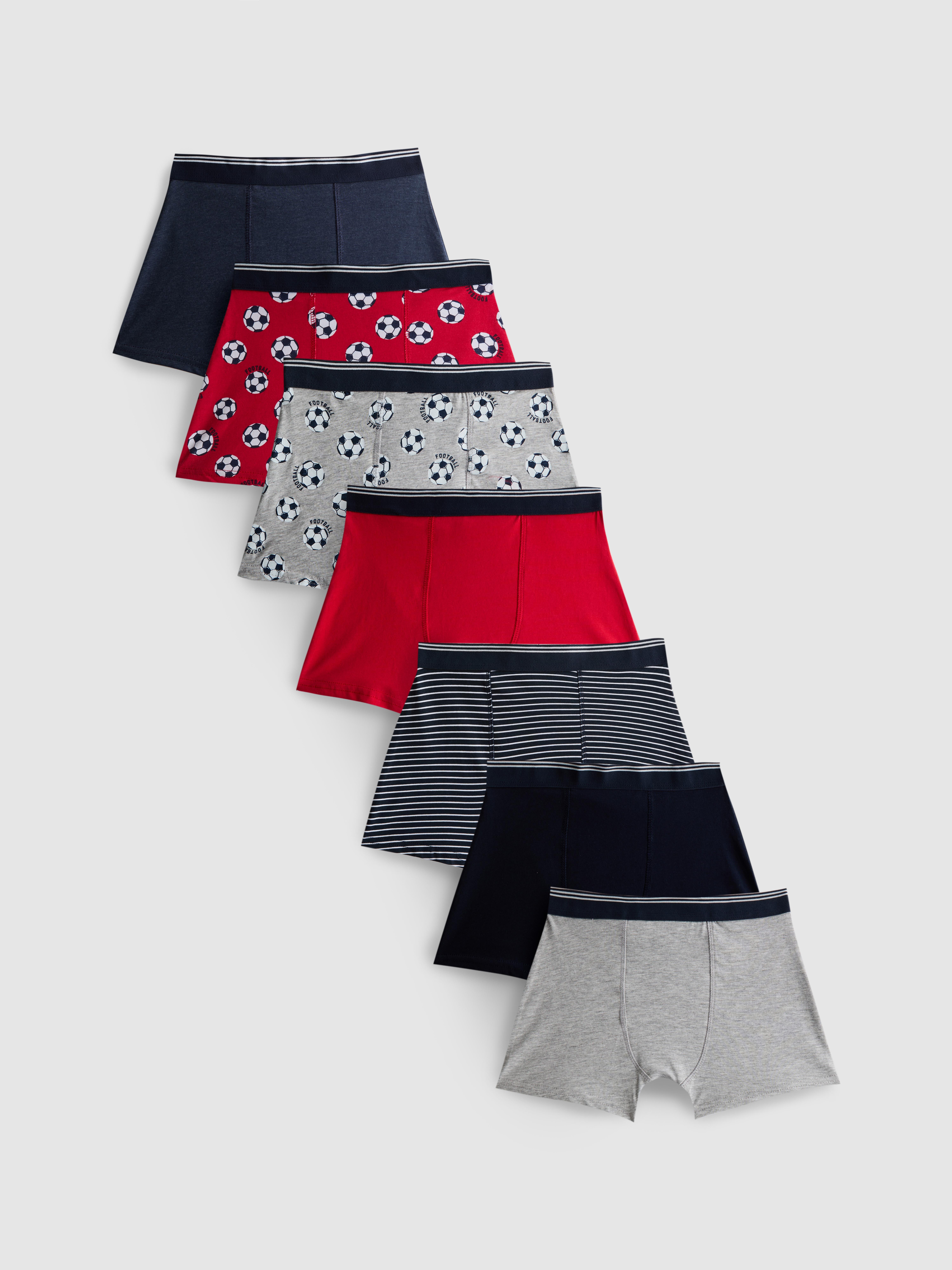 2-15yrs | 7pk Cotton Rich Soccer Graphic Trunks