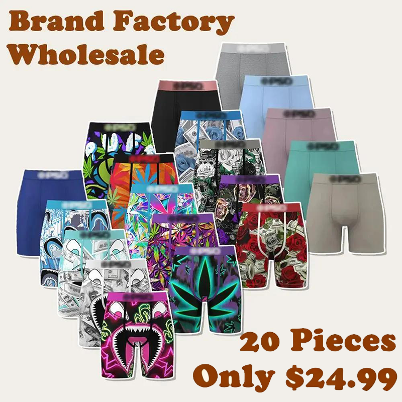 🔥Men's Novelty Graphic Long Leg Boxer Briefs
