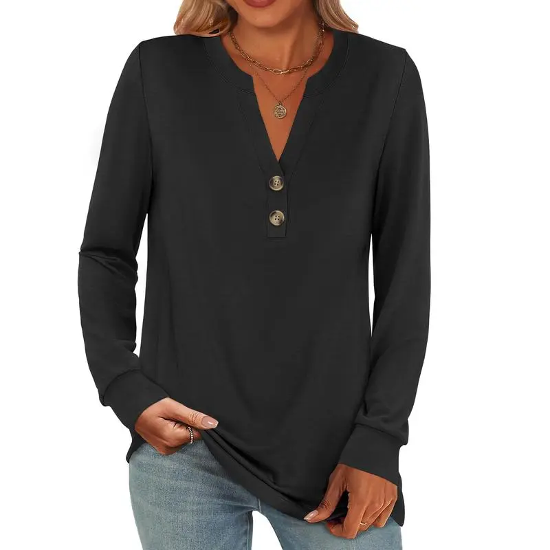 Women's 2025 Trendy Fall Henley Top