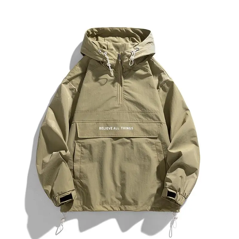 Men's Half Zip Windbreaker Jacket