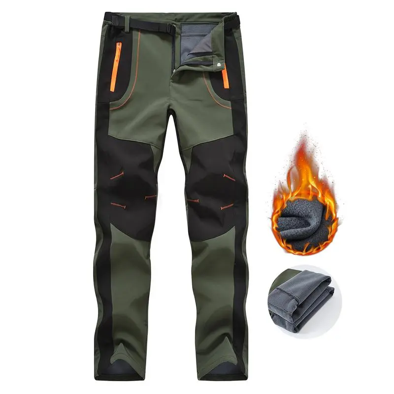 Men's Waterproof Fleece-Lined Softshell Pants