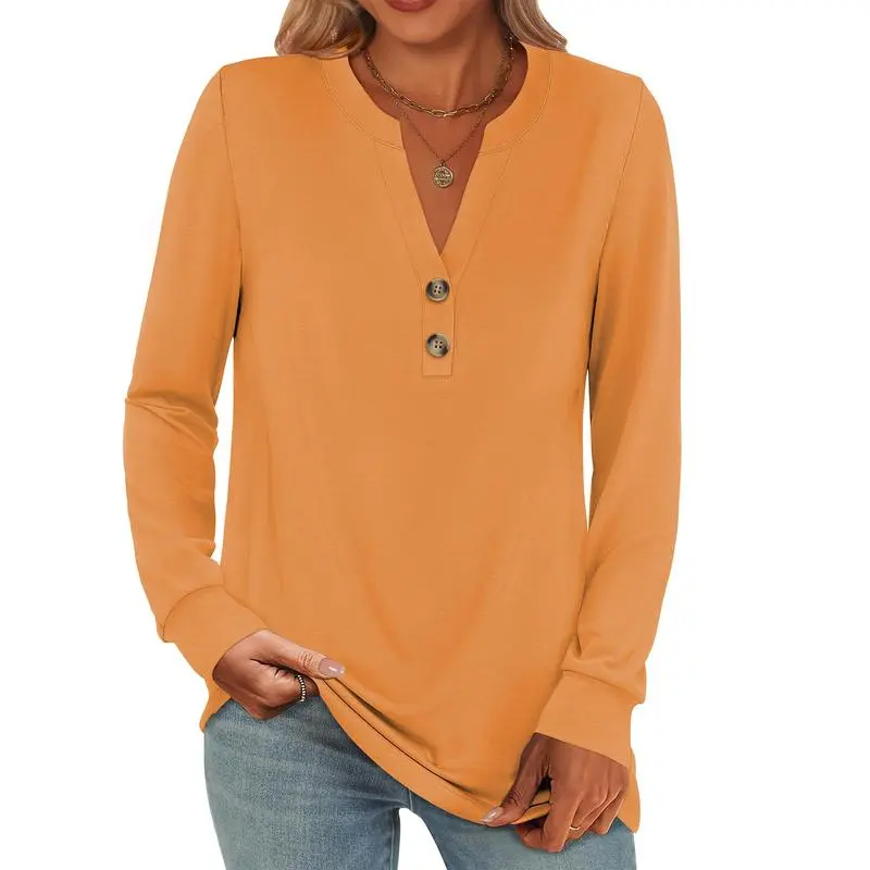Women's 2025 Trendy Fall Henley Top