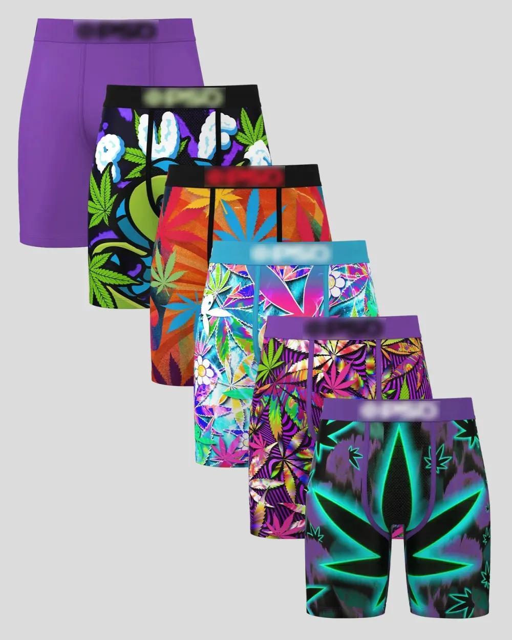 🔥Men's Novelty Graphic Long Leg Boxer Briefs