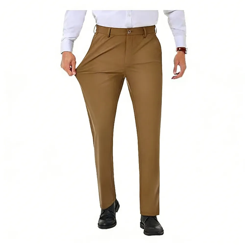Men's Stretch Dress Pants No Iron Golf Pants Expandable