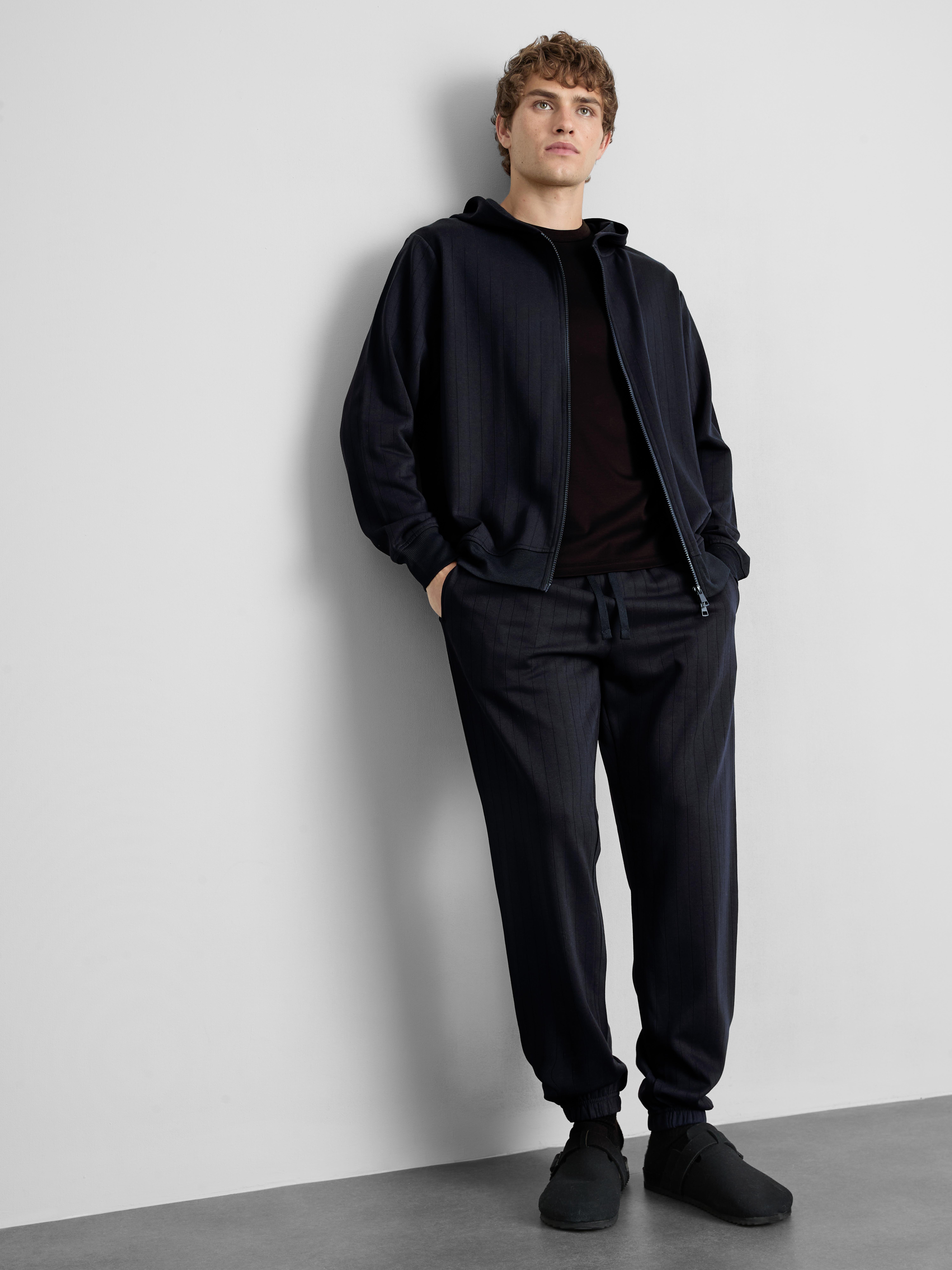 The Edit Textured Zip Hoodie