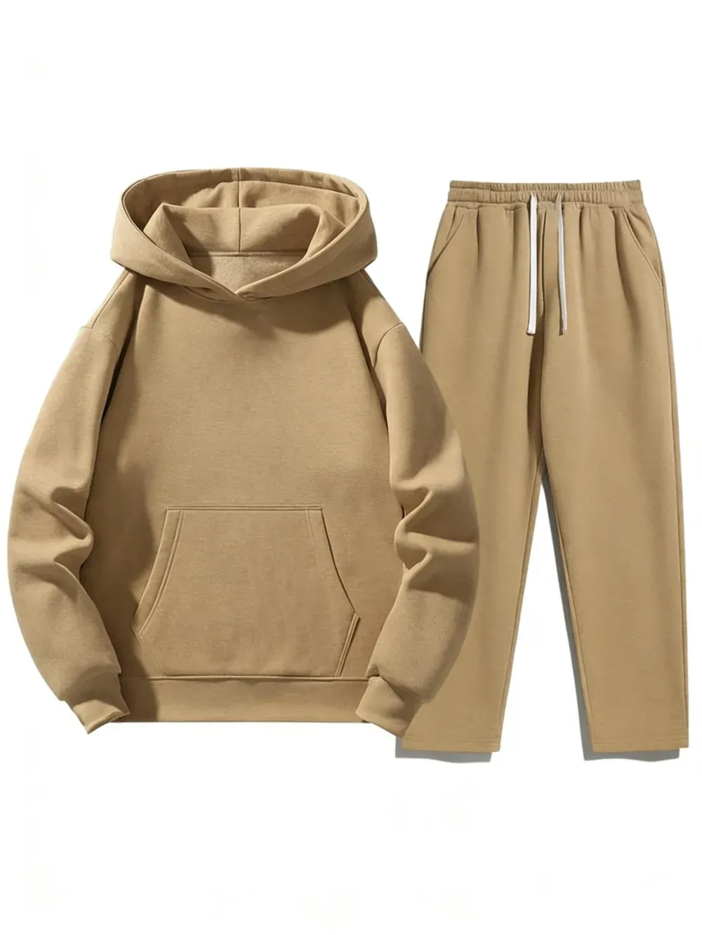 Men’s Casual Hoodie & Jogger Set – Two-Piece Daily Outfit