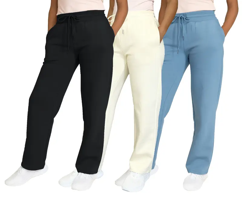 ⚡FINAL SALE⚡- Women's Multi Pack Heavyweight Wide Leg Loose-Fit Fleece Sweatpants