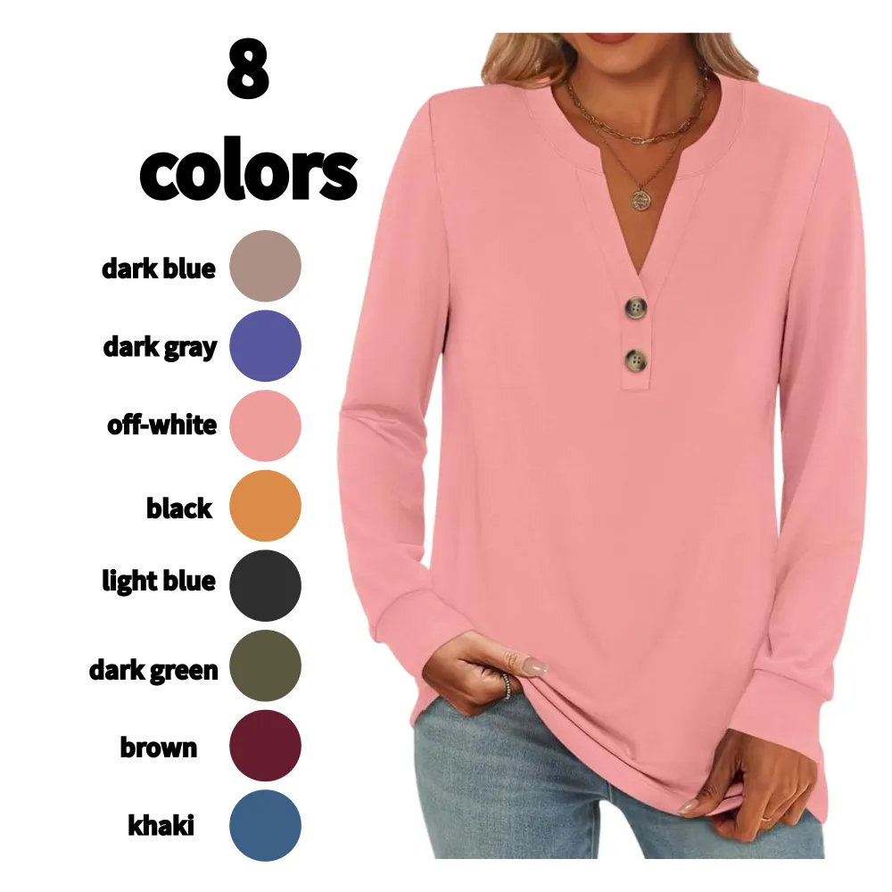 Women's 2025 Trendy Fall Henley Top