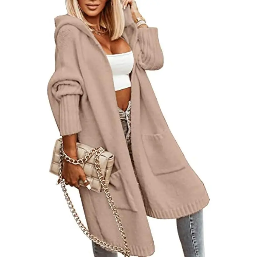 Hooded Long Cardigan Sweater Coat