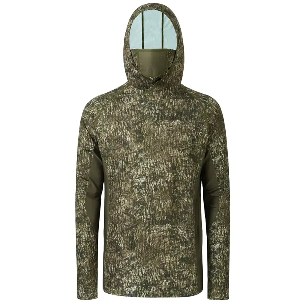 Men's UPF 50+ Camo Hoodie Shirt