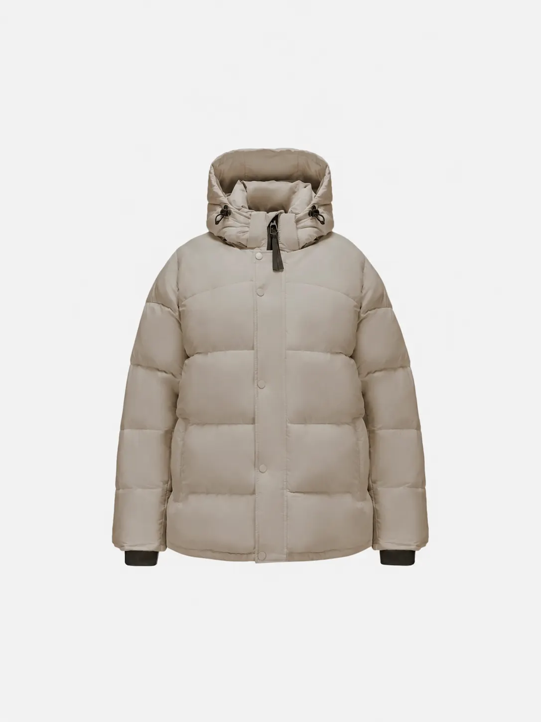 Detachable Hooded Regular Length Puffer Jacket
