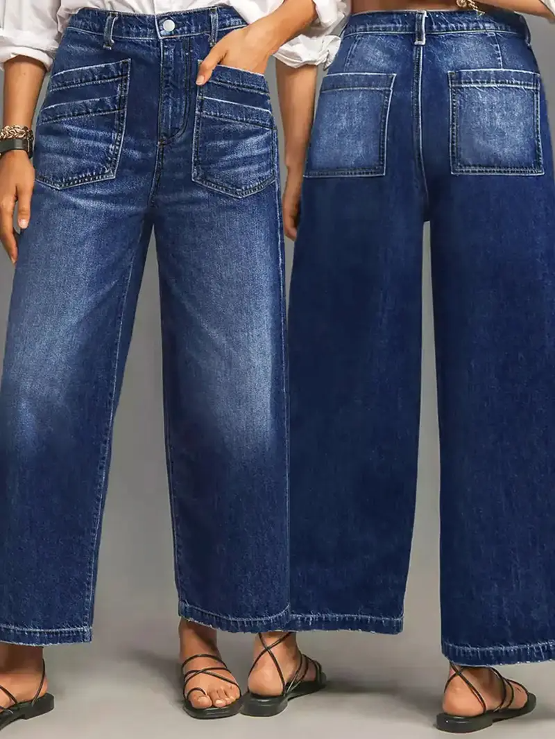 🔥Last Day Promotion - Women's High Waist Wide Leg Stretch Jeans