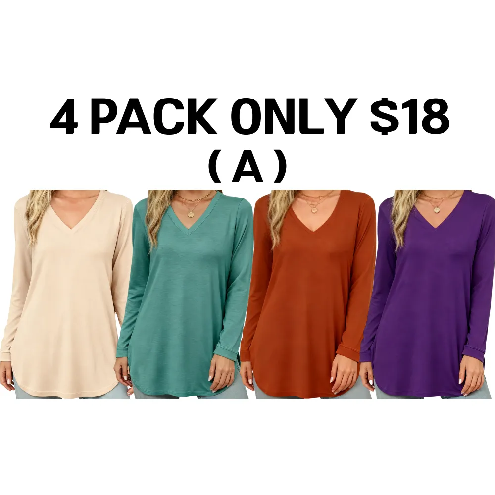Women's belted top, long-sleeved shirt